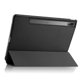 Lenovo Tab P12 Pro Tri-Fold Bookcase hoes - Zwart