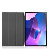 Lenovo Tab P12 Pro Tri-Fold Bookcase hoes - Donkerblauw