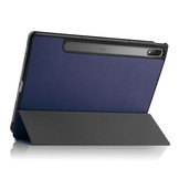 Lenovo Tab P12 Pro Tri-Fold Bookcase hoes - Donkerblauw