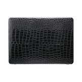 MacBook Air 13 inch (2022-2025) cover hoes case - Croco Zwart
