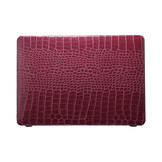MacBook Air 13 inch (2022-2025) cover hoes case - Croco Fuchsia