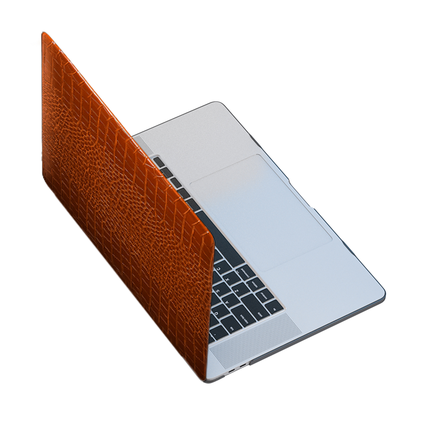 MacBook Air 13 inch (2022-2026) cover hoes case - Croco Bruin