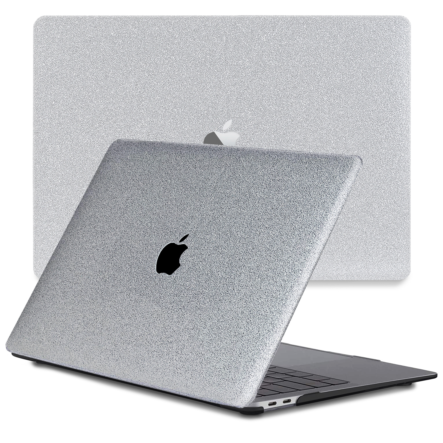 Lunso - MacBook Air 13 inch M2 (2022) - case hoes - Glitter Zilver