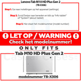 3-Vouw sleepcover hoes Grijs voor de Lenovo Tab M10 HD Gen 2 (2e generatie)