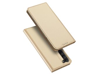 Dux Ducis - Samsung Galaxy S23 - Slim bookcase hoesje - Goud