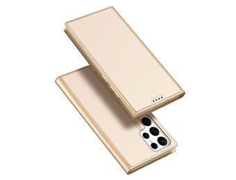 Dux Ducis - Samsung Galaxy S23 Ultra - Slim bookcase hoesje - Goud