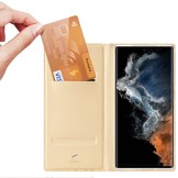 Samsung Galaxy S23 Ultra Slim Bookcase hoesje - Goud