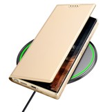 Samsung Galaxy S23 Ultra Slim Bookcase hoesje - Goud