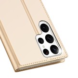 Samsung Galaxy S23 Ultra Slim Bookcase hoesje - Goud