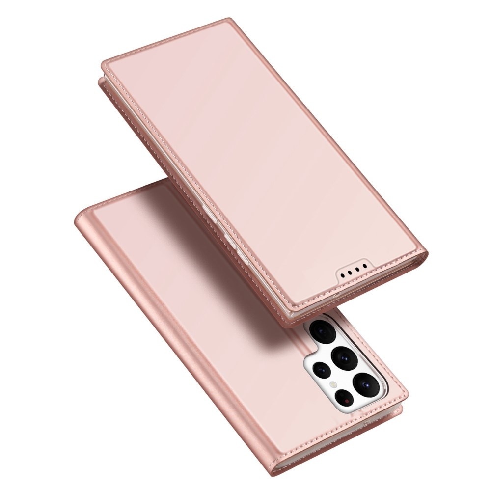 Samsung Galaxy S23 Ultra Slim Bookcase hoesje - Rose Goud