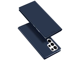 Dux Ducis - Samsung Galaxy S23 Ultra - Slim bookcase hoesje - Donkerblauw
