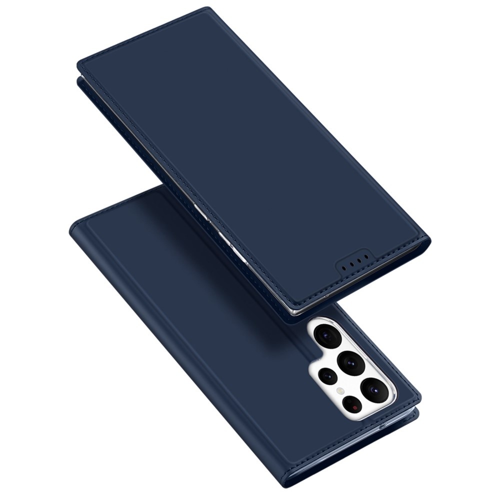 Samsung Galaxy S23 Ultra Slim Bookcase hoesje - Donkerblauw