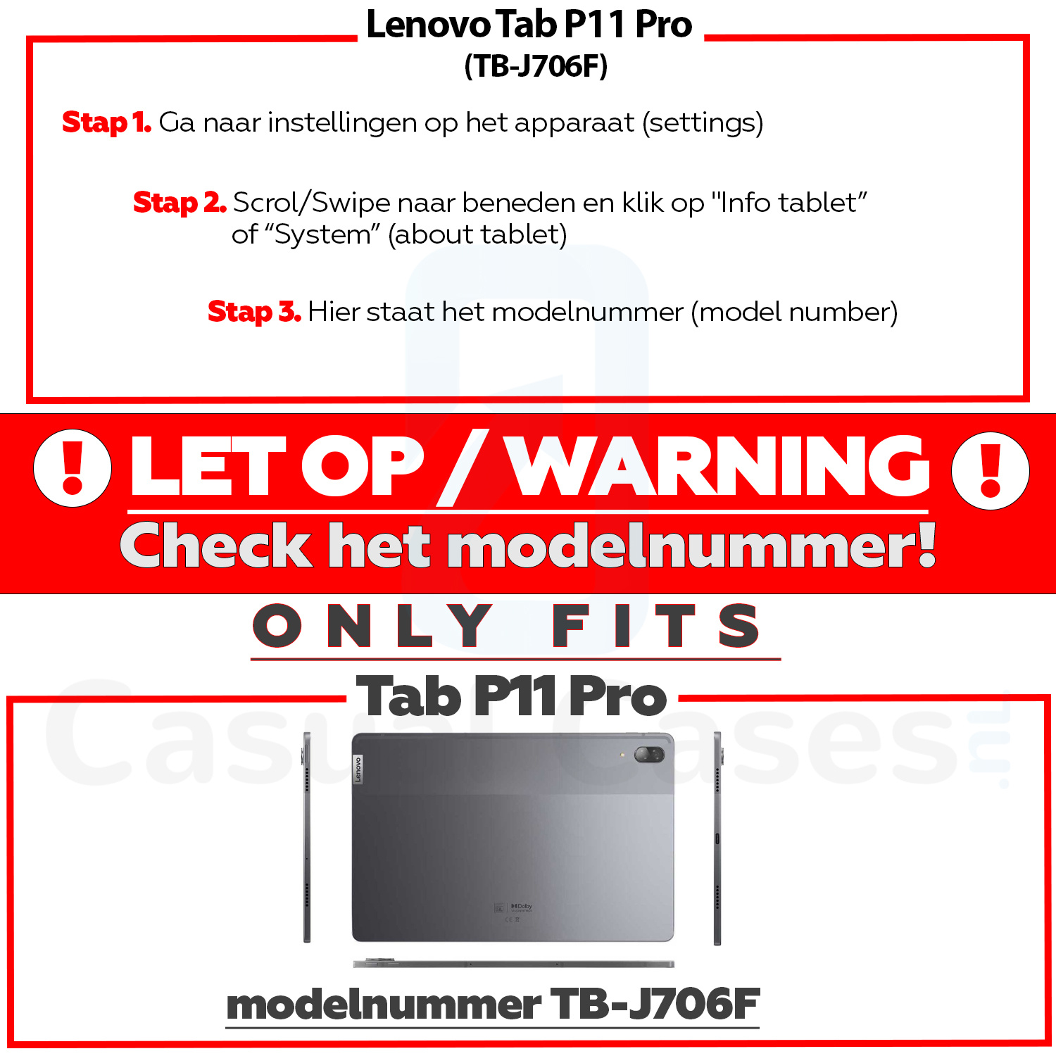 Beschermglas voor de Lenovo Tab P11 Pro