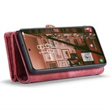 Samsung Galaxy S23 Vintage 2 in 1 portemonnee hoes - Rood