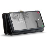 Samsung Galaxy S23 Vintage 2 in 1 portemonnee hoes - Zwart