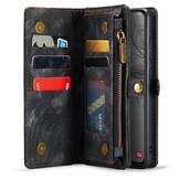 Samsung Galaxy S23 Plus Vintage 2 in 1 portemonnee hoes - Zwart