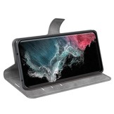 Samsung Galaxy S23 Ultra cover bookcase hoes - Grijs