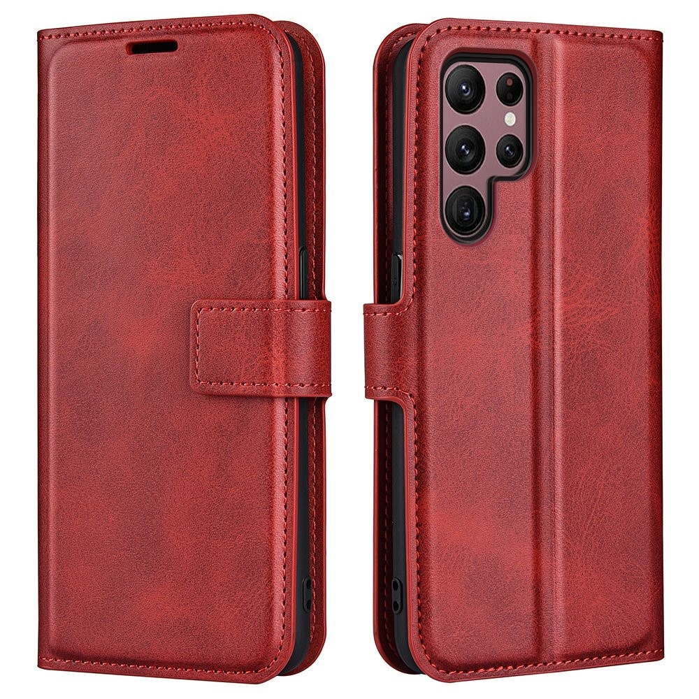 Samsung Galaxy S23 Ultra cover bookcase hoes - Rood