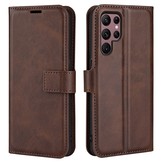 Samsung Galaxy S23 Ultra cover bookcase hoes - Coffee