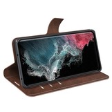 Samsung Galaxy S23 Ultra cover bookcase hoes - Coffee