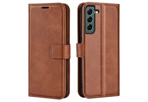 Lunso - Samsung Galaxy S23 Plus - cover bookcase hoes - Bruin