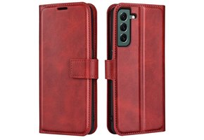 Lunso - Samsung Galaxy S23 Plus - cover bookcase hoes - Rood