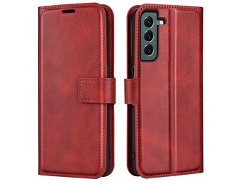 Lunso - Samsung Galaxy S23 Plus - cover bookcase hoes - Rood