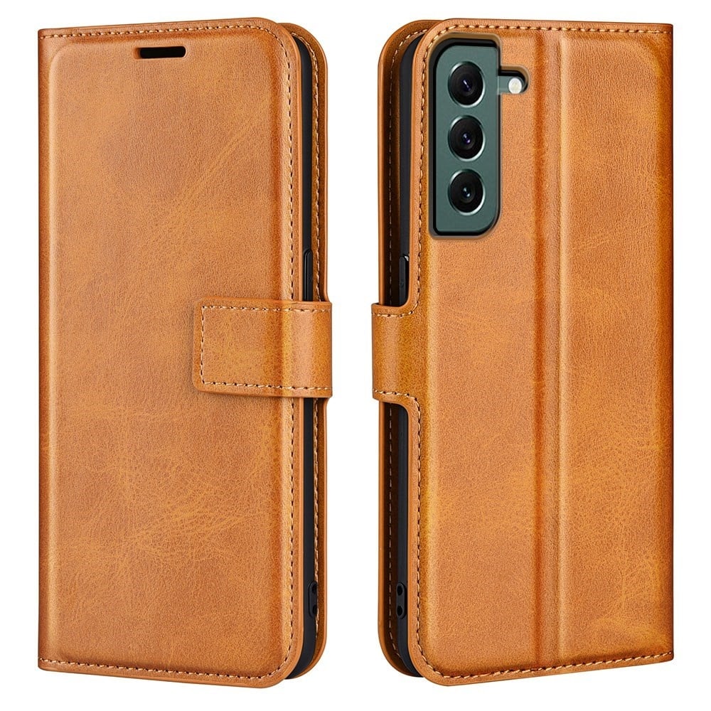 Lunso - Samsung Galaxy S23 Plus - cover bookcase hoes - Cognac