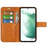 Samsung Galaxy S23 Plus cover bookcase hoes - Cognac