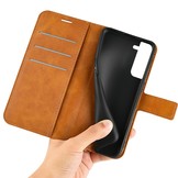 Samsung Galaxy S23 Plus cover bookcase hoes - Cognac