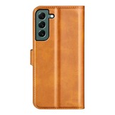 Samsung Galaxy S23 Plus cover bookcase hoes - Cognac