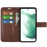 Samsung Galaxy S23 Plus cover bookcase hoes - Coffee