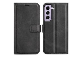 Lunso - Samsung Galaxy S23 - cover bookcase hoes - Zwart