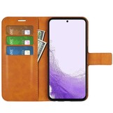 Samsung Galaxy S23 cover bookcase hoes - Cognac