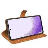 Samsung Galaxy S23 cover bookcase hoes - Cognac