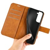 Samsung Galaxy S23 cover bookcase hoes - Cognac