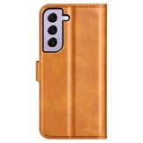 Samsung Galaxy S23 cover bookcase hoes - Cognac