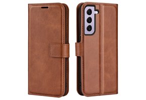 Lunso - Samsung Galaxy S23 - cover bookcase hoes - Bruin