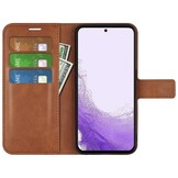 Samsung Galaxy S23 cover bookcase hoes - Bruin