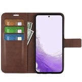 Samsung Galaxy S23 cover bookcase hoes - Coffee