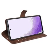 Samsung Galaxy S23 cover bookcase hoes - Coffee