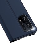 Oppo Find X5 Slim Bookcase hoesje - Donkerblauw