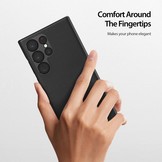 Samsung Galaxy S23 Ultra Grid Serie Back cover hoes - Zwart