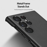 Samsung Galaxy S23 Ultra Grid Serie Back cover hoes - Zwart