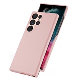 Samsung Galaxy S23 Ultra Grid Serie Back cover hoes - Lichtroze