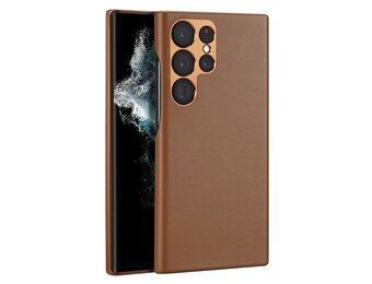 Dux Ducis - Samsung Galaxy S23 Ultra - Grid Serie - Back cover hoes  - Bruin