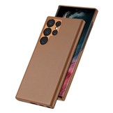 Samsung Galaxy S23 Ultra Grid Serie Back cover hoes - Bruin