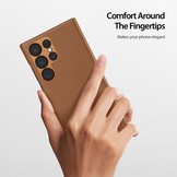 Samsung Galaxy S23 Ultra Grid Serie Back cover hoes - Bruin