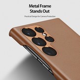 Samsung Galaxy S23 Ultra Grid Serie Back cover hoes - Bruin