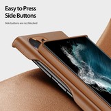 Samsung Galaxy S23 Ultra Grid Serie Back cover hoes - Bruin